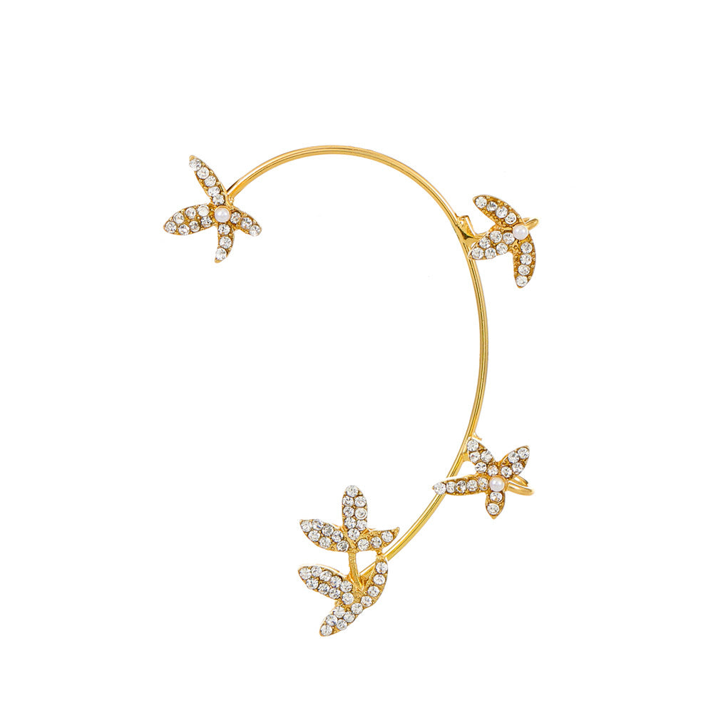 Women's Fairy Mori Style Diamond Butterfly Fashion Ear Clip