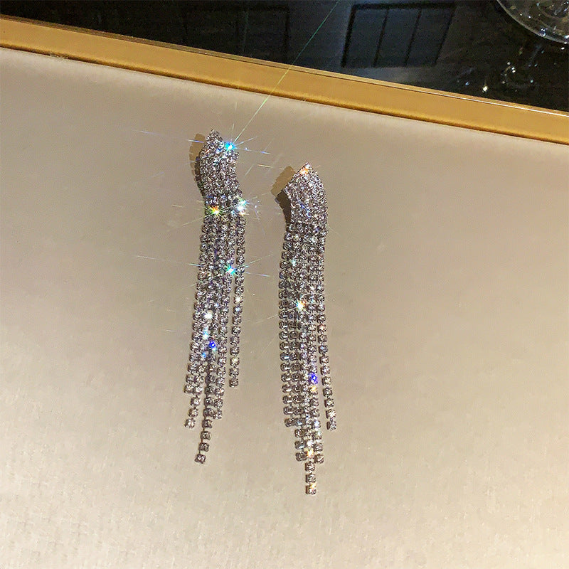 Long Fringe High-grade Light Luxury Temperament Earrings