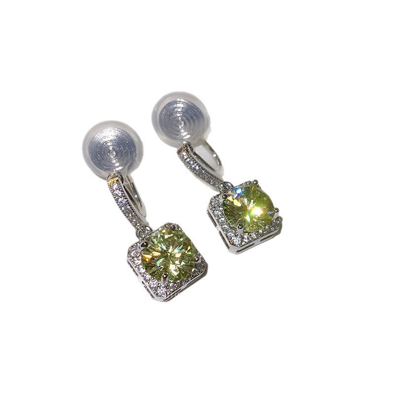 Korean Style Sugar Zircon Light Luxury High-grade Exquisite Versatile Dignified Ear Clip