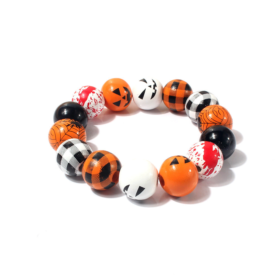 Beliebte lässige, stilvolle Ornament-Halloween-Stretch-Armbänder