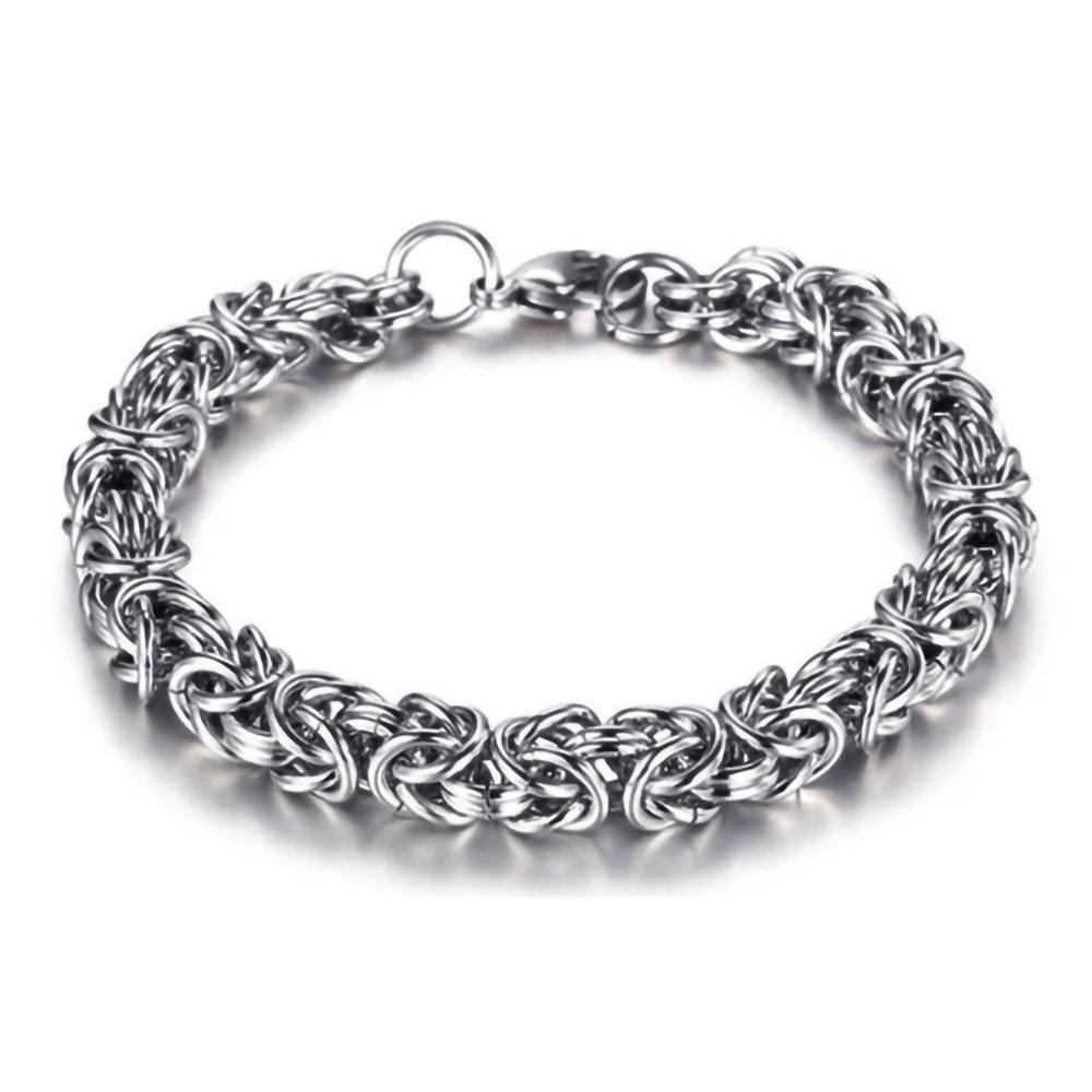 Men's Vintage Weave Titanium Steel Hip Hop Bracelets