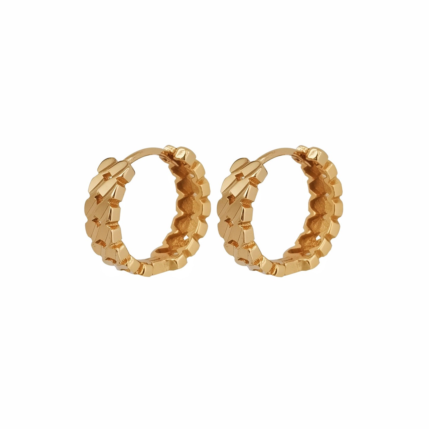 Sky Carven Design Clip Whole Body Sier Texture Rings