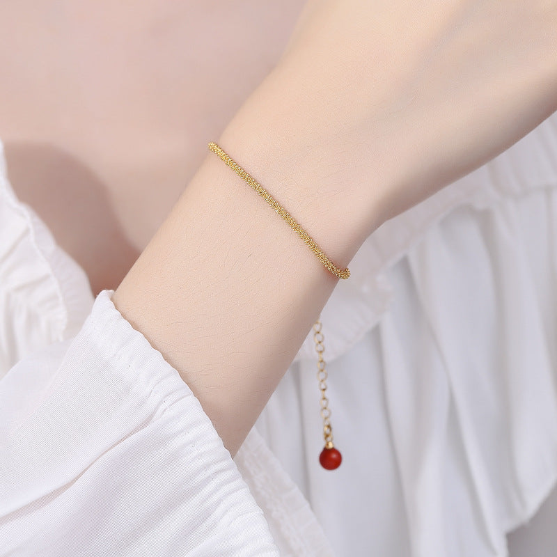 Bracelets simples et scintillants pour femmes, style luxueux et abordables