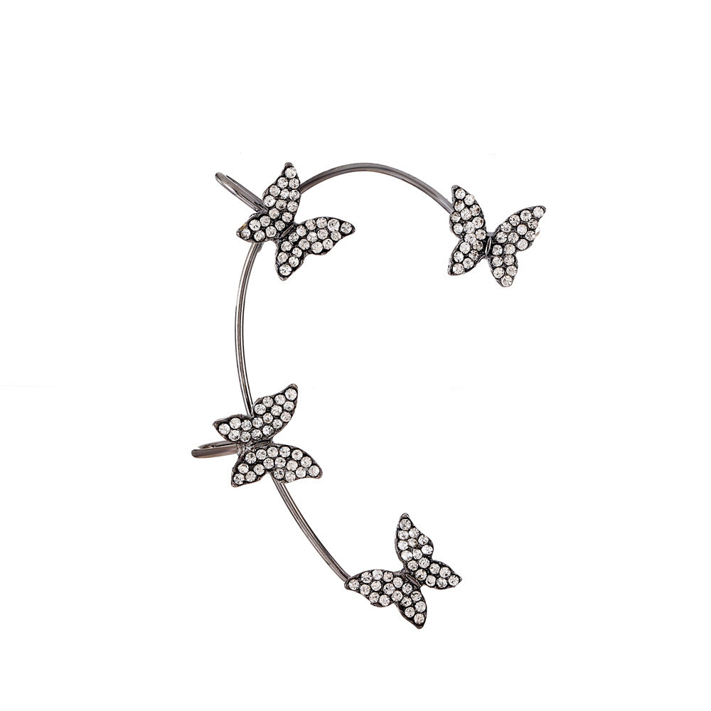 Women's Fairy Mori Style Diamond Butterfly Fashion Ear Clip