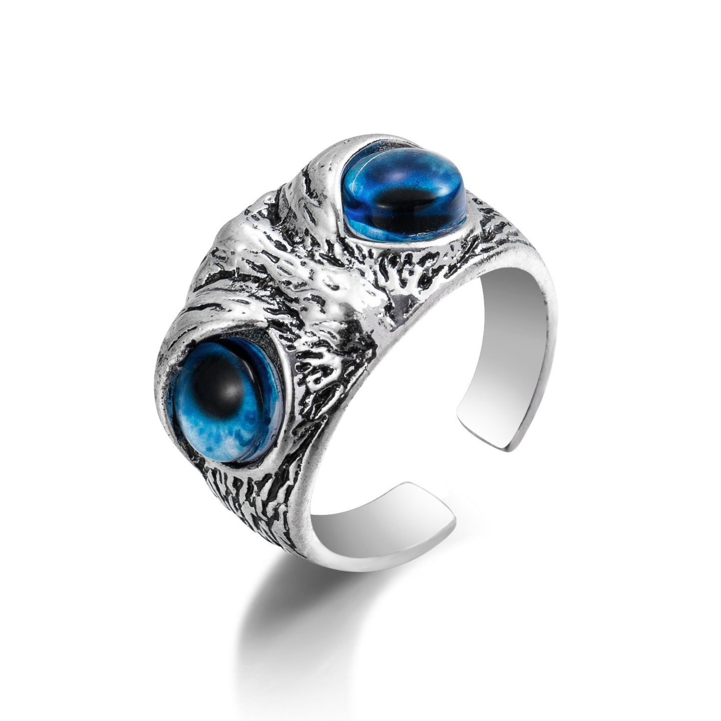 Vintage Animal Suit Owl Open Crying Rings