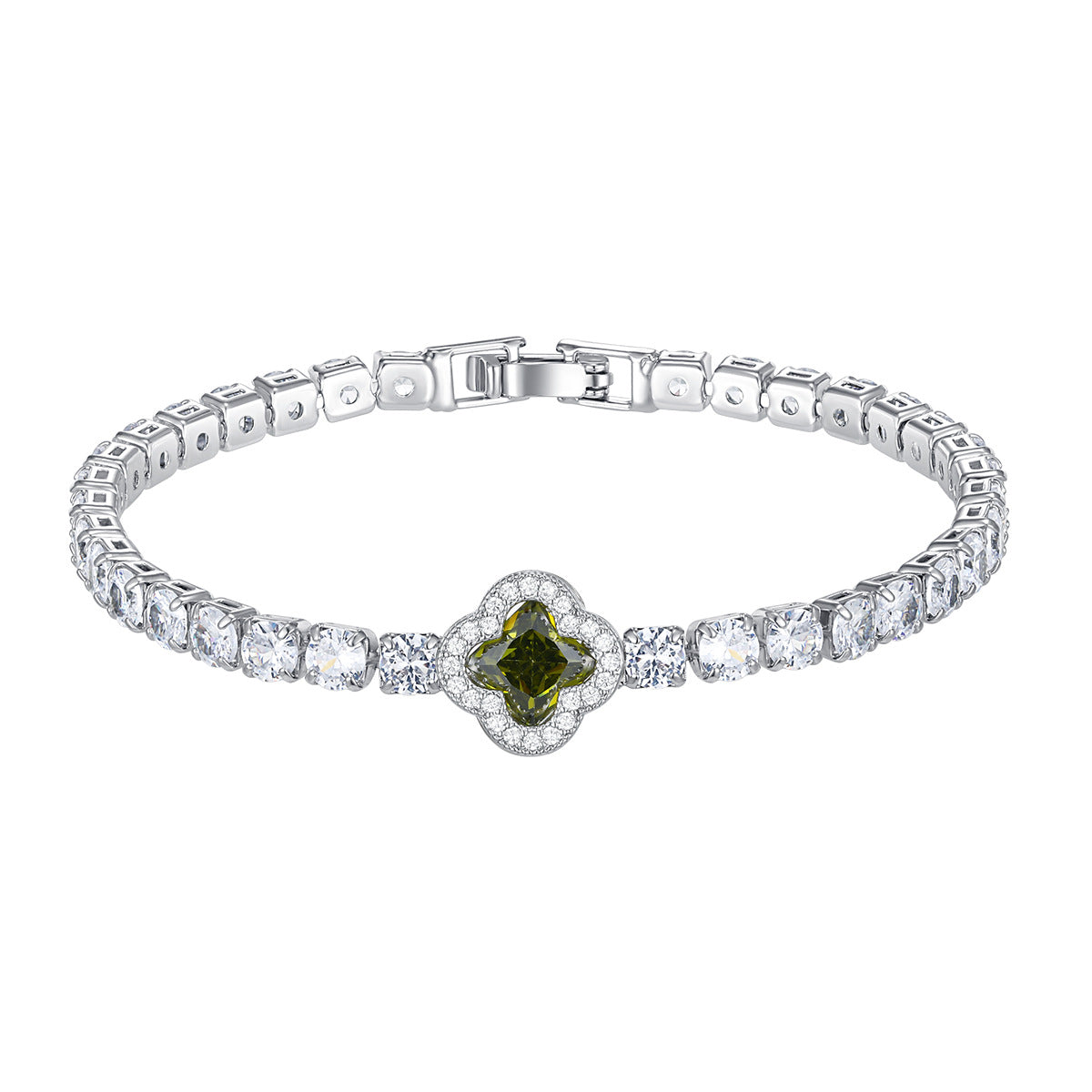 Flower Buckle Zircon Light Luxury High Bracelet