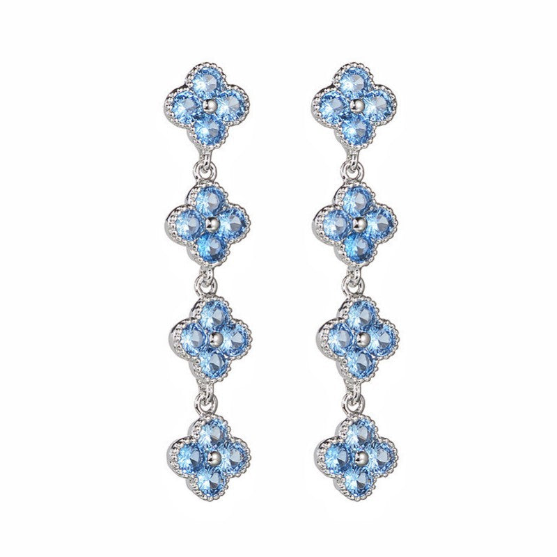 Elegantly With Clover Exuding Ear Accessory Stud Earrings