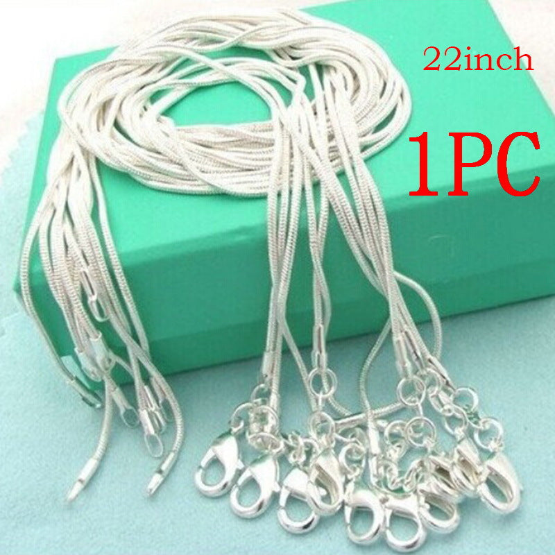Fashion Sier Decoration Snake Chain Bones Necklaces