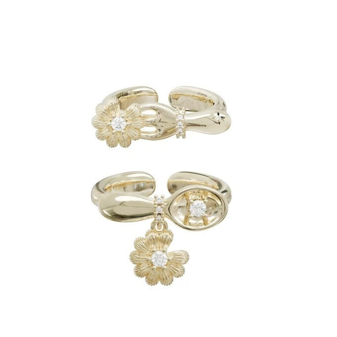 Picnic Series Little Daisy Design High Sense Female Ring