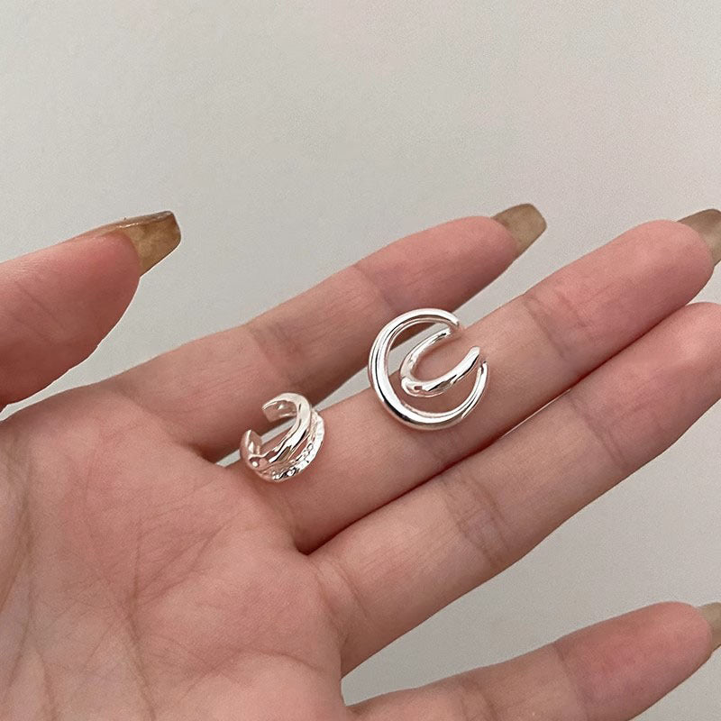 Cold Style Double Bone Female Niche Unique Ear Clip