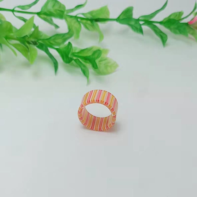 Acrylic Colorful Index Finger University Style Mini Stud Earrings