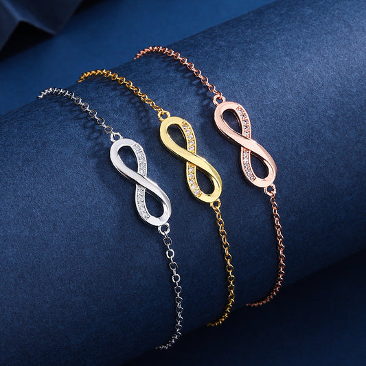 Bracelets de mode créatifs gracieux de luxe léger à boucle pour femmes