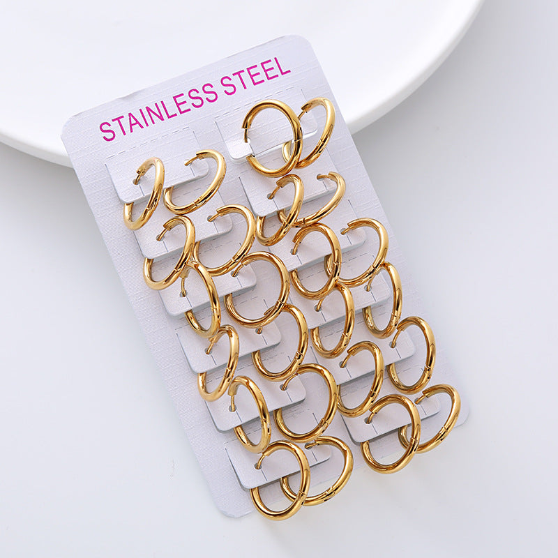 Closed Synthetic Ear Clip Wire Diameter Rings