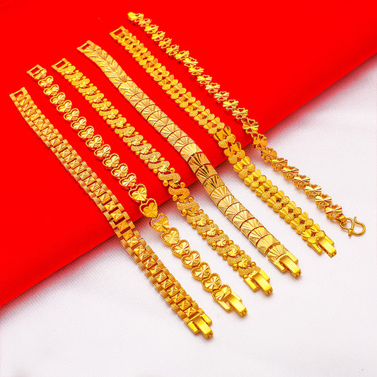 Live Imitation Gold Love Vietnam Sand Armbänder