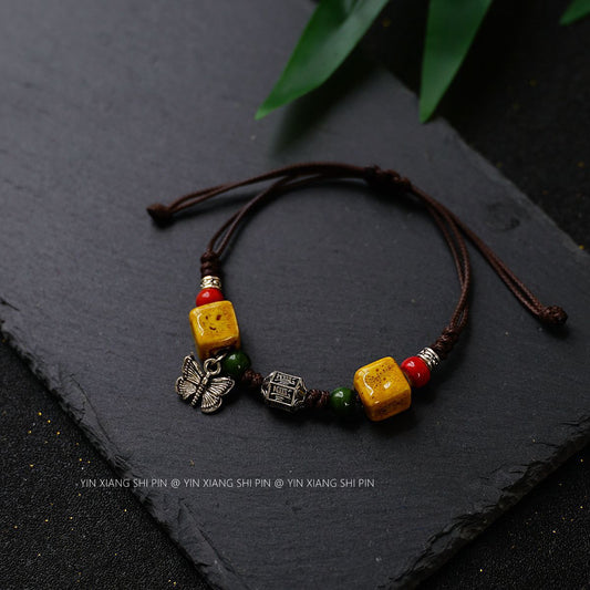 Strap Artistic Fresh Ceramic Retro Ethnic Bracelets