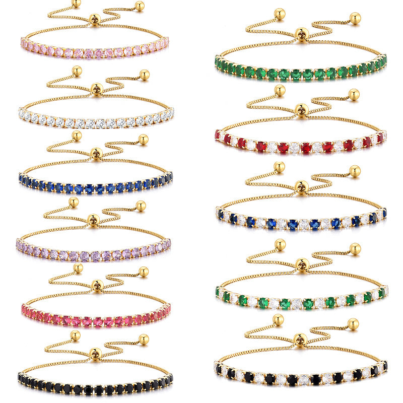 Women's Row Rhinestone Affordable Luxury Fashion Simple Niche Bracelets