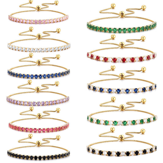 Bracelets de Niche simples de mode de luxe abordable de strass de rangée de femmes