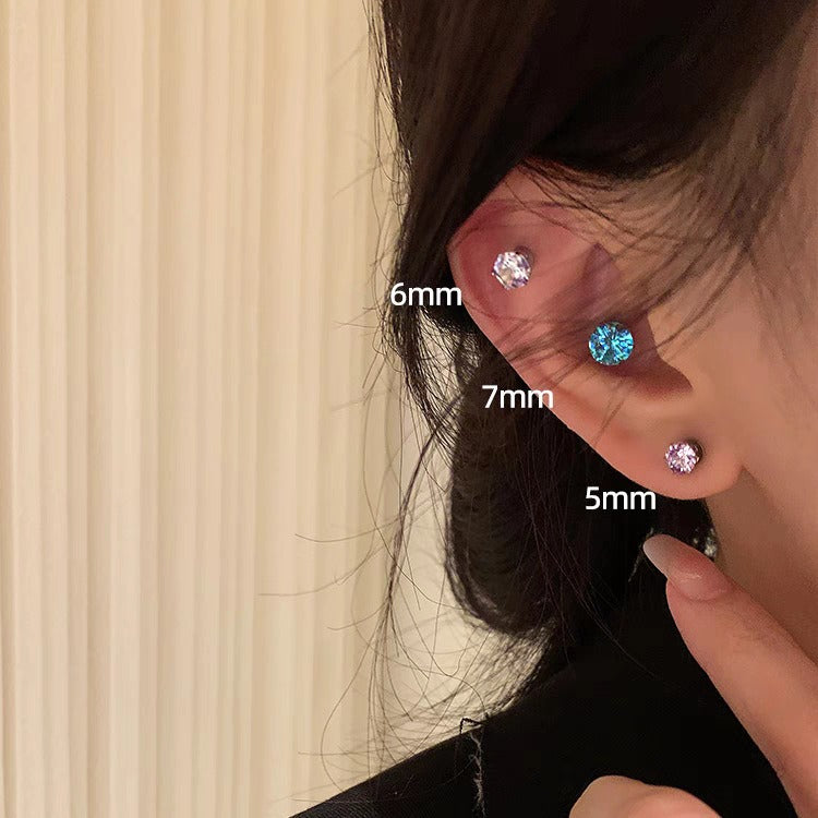 Women's No Bone Pin Zircon Titanium Steel High-grade Light Luxury Ear Clip