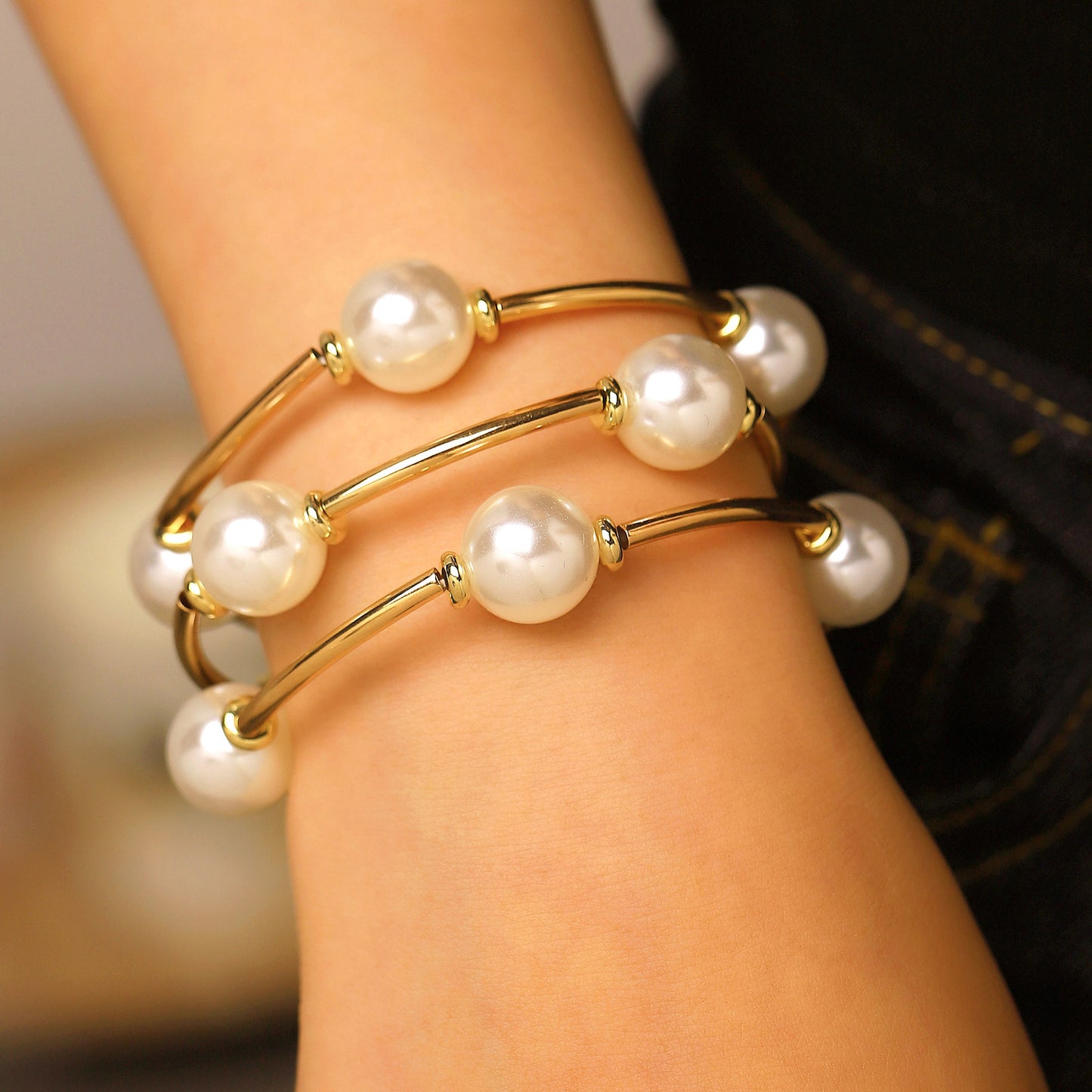 Women's Design Simple Light Luxury Twin Elastic Bracelet