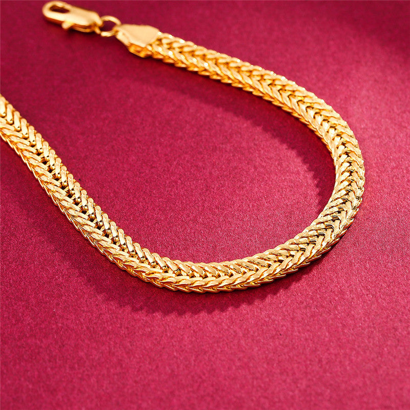 Men's New Ornament Exquisite Gold-plated Side Bracelets