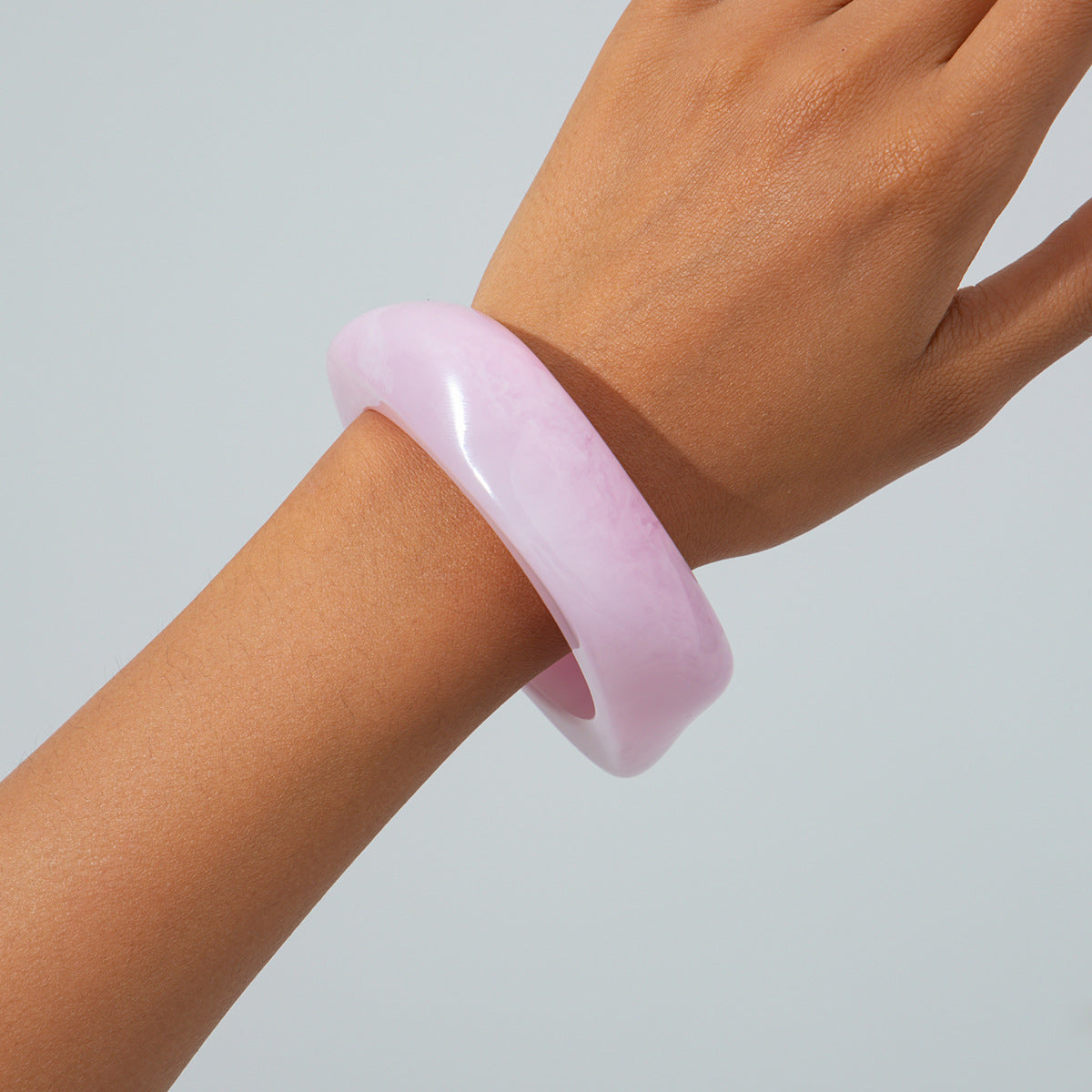Irregular Translucent Female Personality Acrylic Color Bracelet