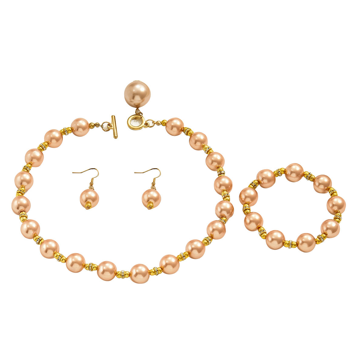 Women's Special Interest Light Luxury American Vintage Pearl Simple Jewelry Set