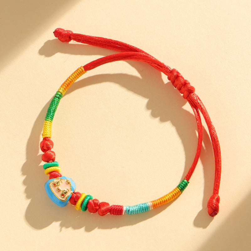 Children's Dragon Boat Festival Colorful Rope Hand-woven Small Carrying Bracelet