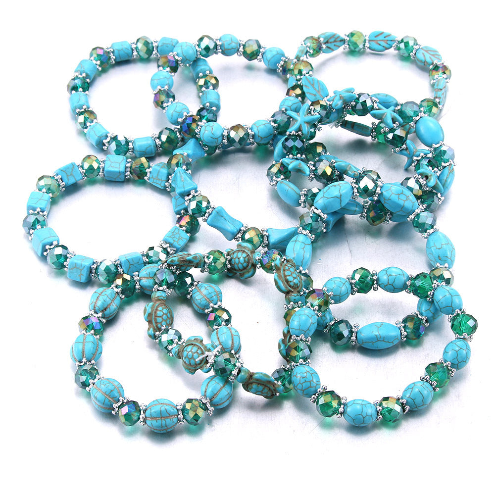 Women's Grid Popular Adjustable Crystal Love Butterfly Bracelets