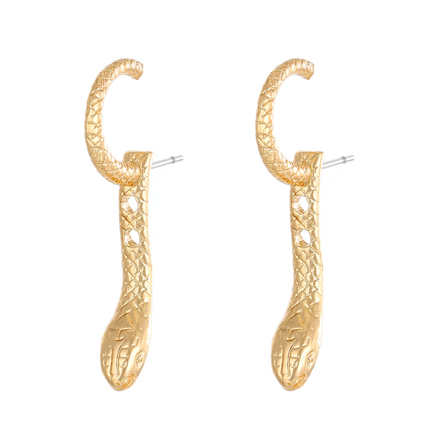 Exaggerated Snake-shaped Female Style Retro Design Earrings