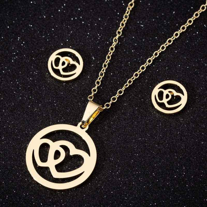 Animal Three-piece Fashion Geometry Pattern Gesture Necklaces