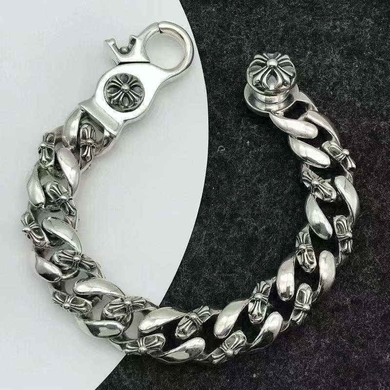 Women's & Men's & Crocus Boat Anchor Crusader Flower Bracelets