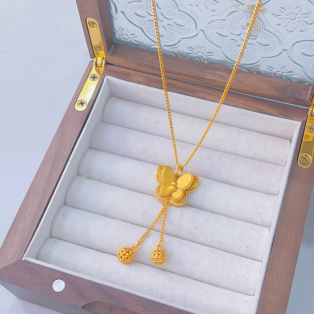 Ginkgo Leaf Variety Retro Affordable Luxury Fashion Design Necklace