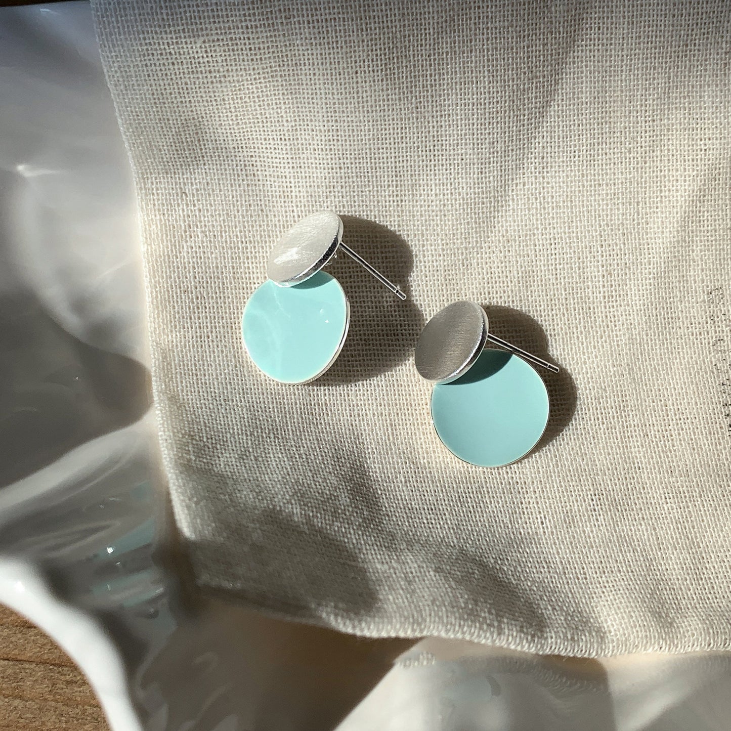 Women's Drop Shaft Wafer Patch Super Beautiful Niche Design Earrings