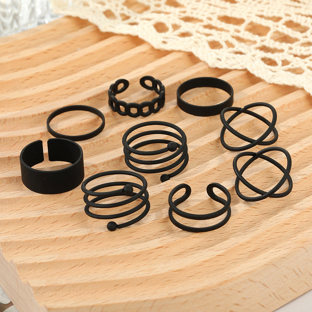 Trendy Hot Black Paint Cool Spring Bracelets