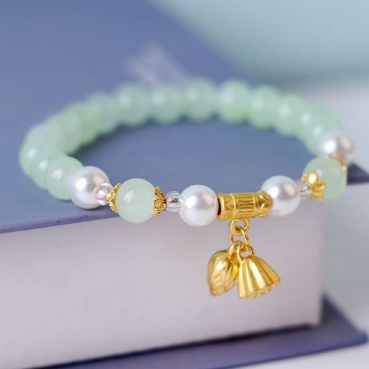 Lotus Seedpod Seed Vietnam Placer Gold Peace Bracelets