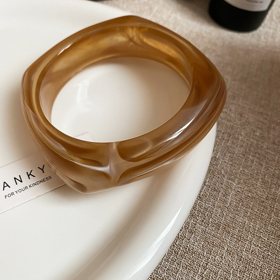 Irregular Resin Mori Style Simple Commute Light Bracelets