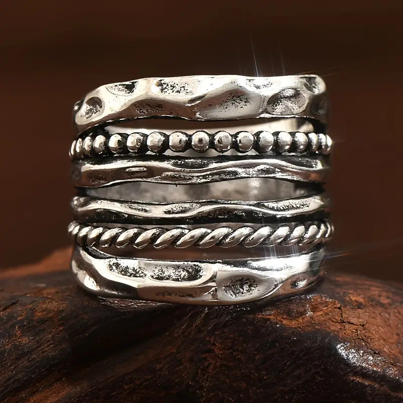Vintage Bohemian Personality Hollow Out Finger Rings
