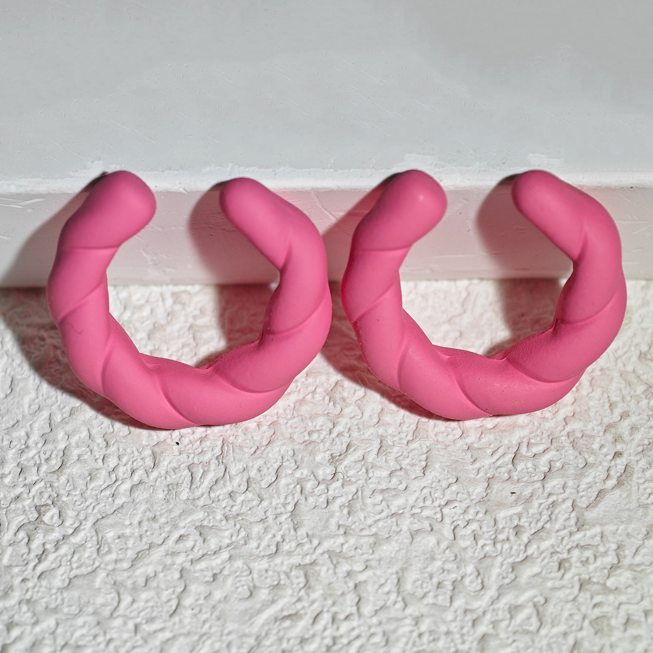 Acrylic Candy Color Matte Simple Design Ear Clip