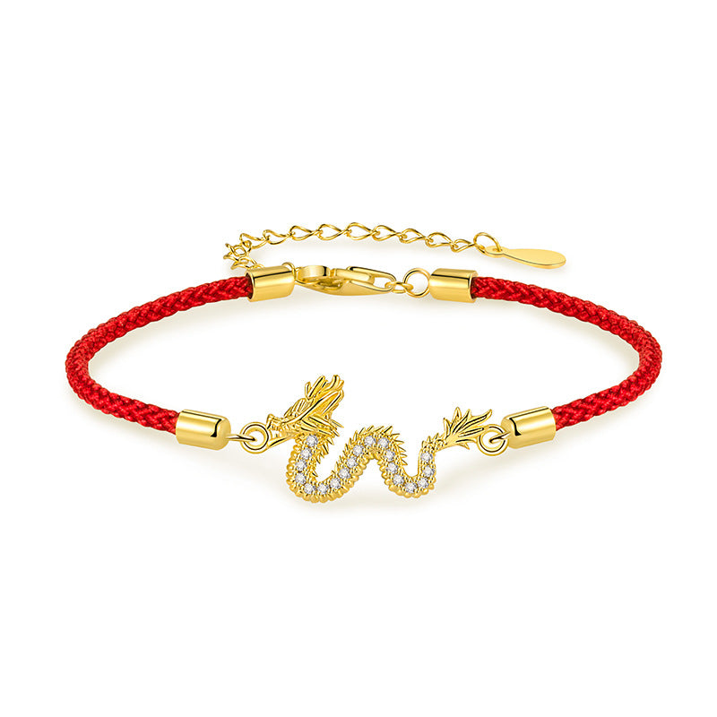 Bracelets de vie en corde rouge Dragon de bon augure Sier