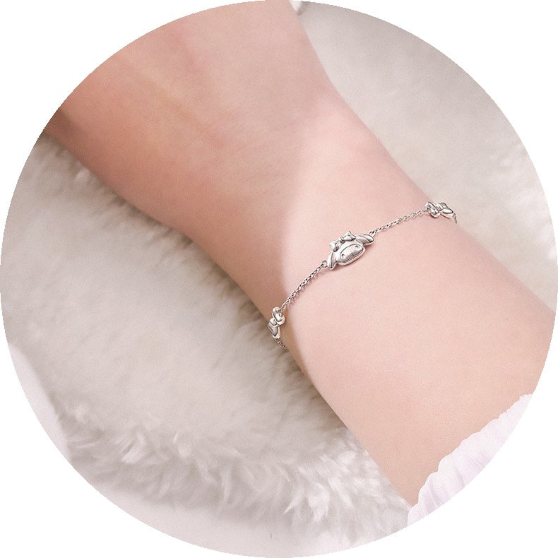 Bracelets cadeaux d'anniversaire pour femmes, Design de Niche mélodie en argent Sterling