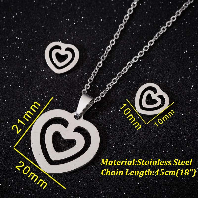 Animal Three-piece Fashion Geometry Pattern Gesture Necklaces