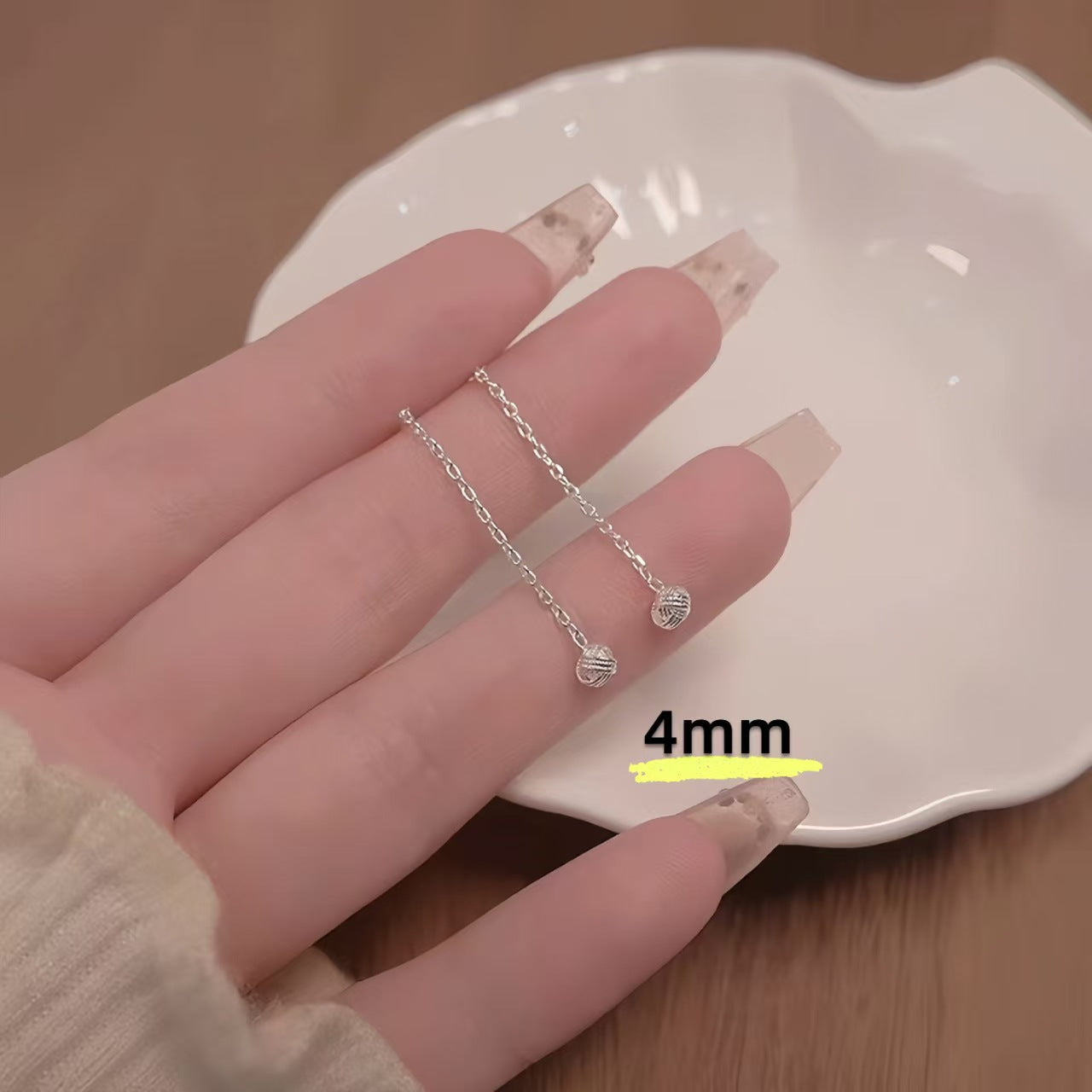 Light Luxury Minority Delicate Eardrops Bone Nail Sleeping No Need Earrings