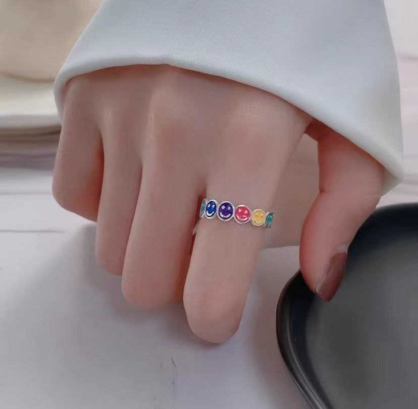 Design Cute Light Luxury Exquisite Rainbow Smiley Bracelets