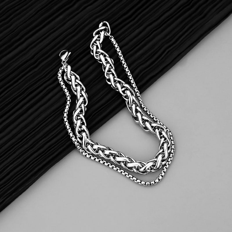 Men's Style Accessories Summer Korean Personality Twin Bracelets