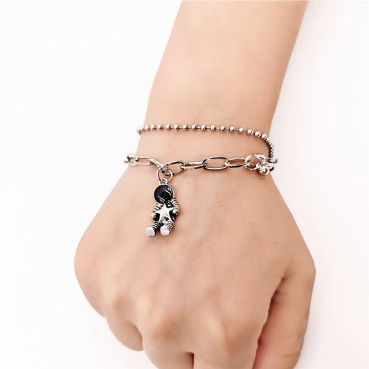 Man Double Layer Chain Couple Love Bracelets