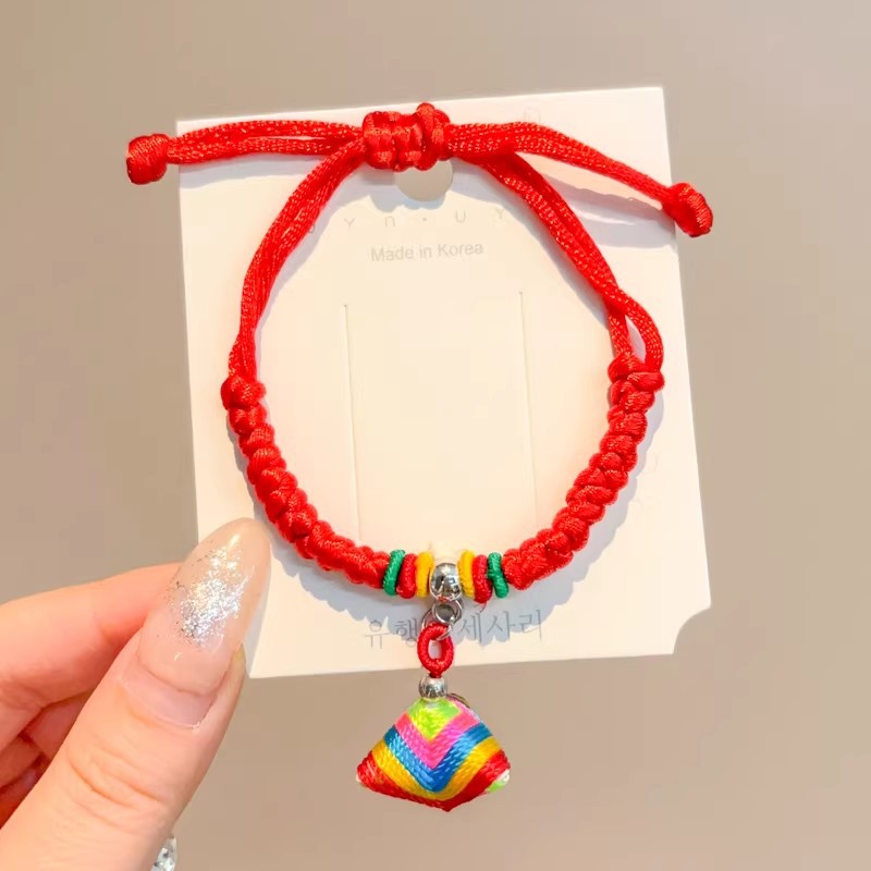 Children's Dragon Boat Festival Colorful Rope Small Hand-woven Line Carrying Strap Bracelet