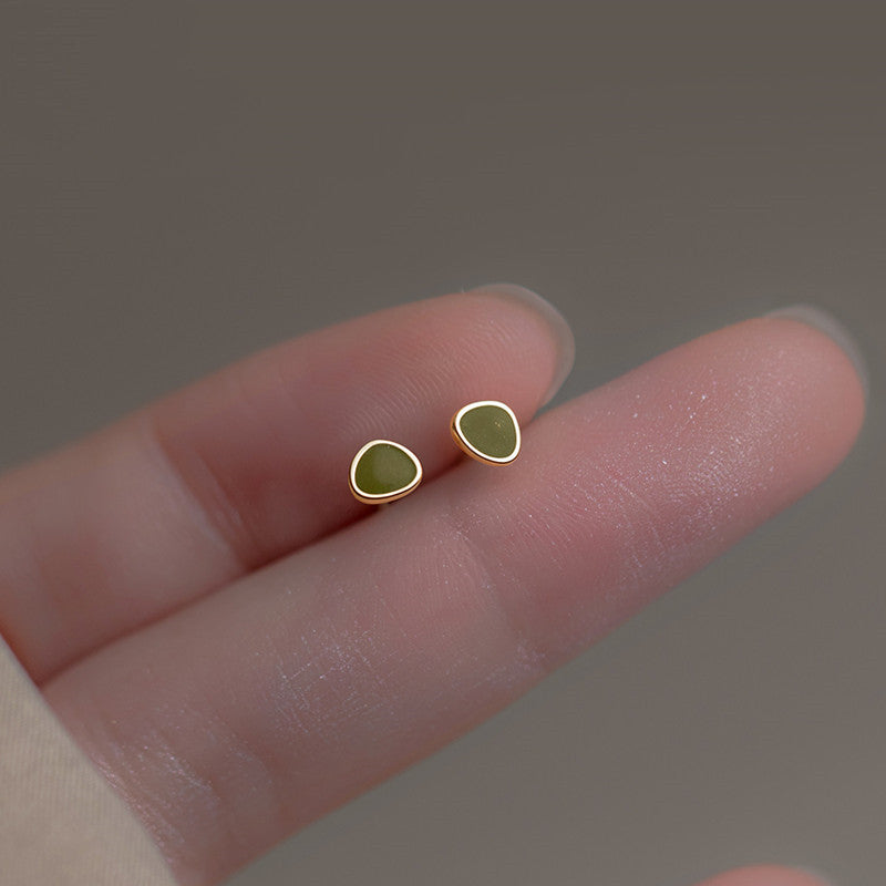 Small Sweet Fresh Simple Geometric Triangle Ear Female Korean Rings