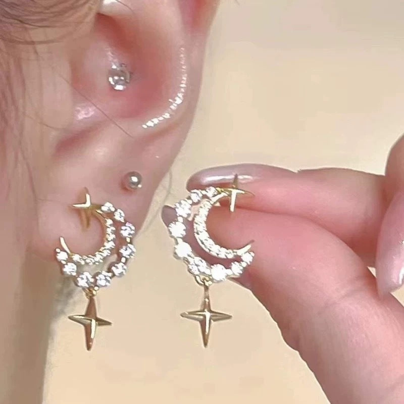 Women's Flower Zircon For Design Fashionable Temperamental Without Rings