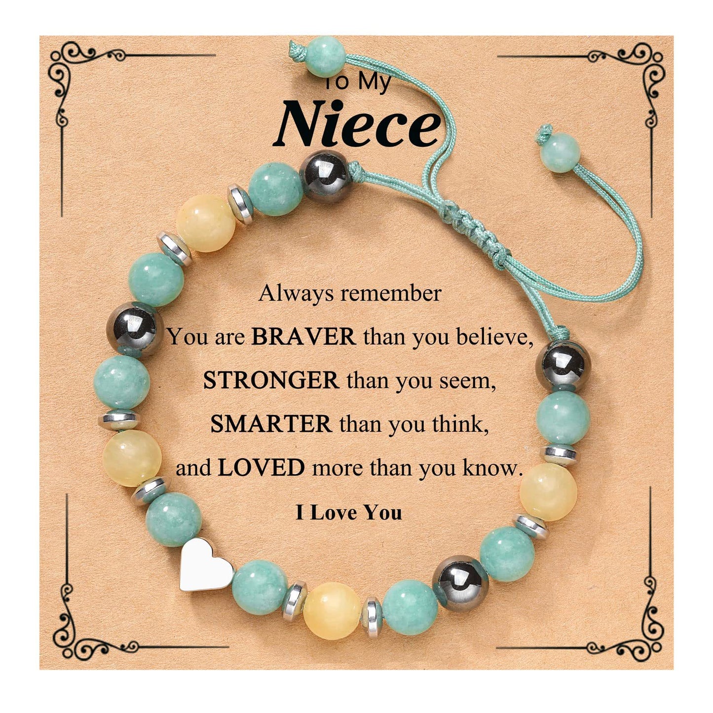 Circle Beads Heart Triple Protection Magnet Bracelets