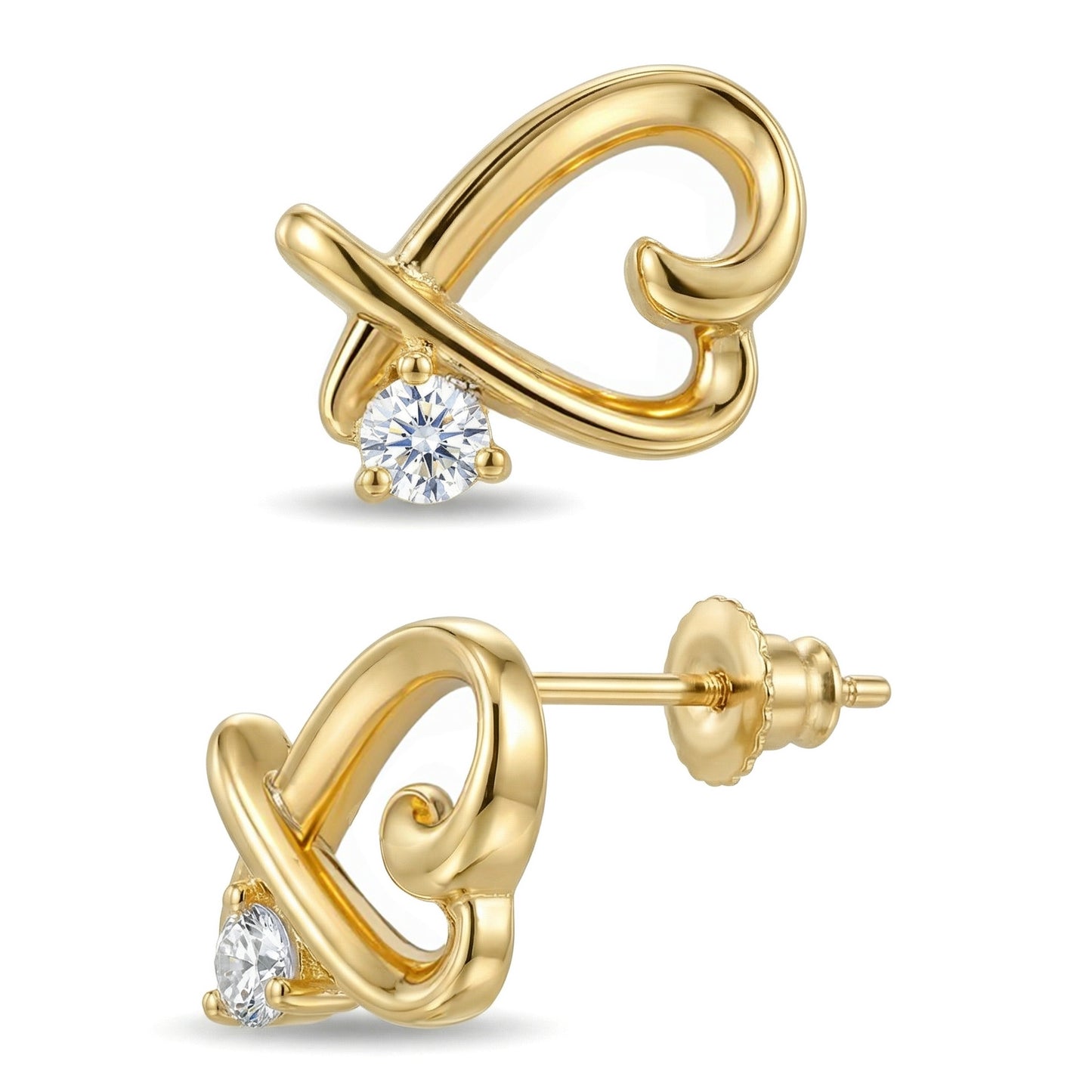 Women's & Men's Material Finely Inlaid Niche High Sense Basic Stud Earrings